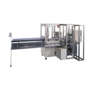 Cartoning machine for Seamless and Underwear with automatic folding of the products.